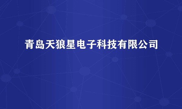 青岛天狼星电子科技有限公司