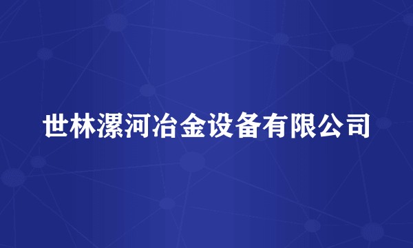 世林漯河冶金设备有限公司