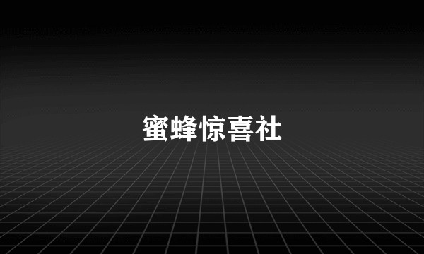 蜜蜂惊喜社