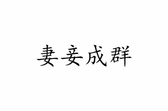 妻妾成群(汉语词语)