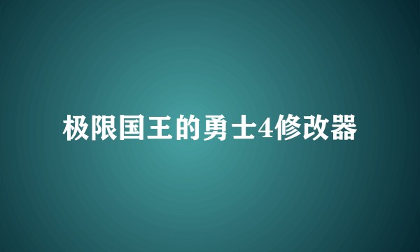 极限国王的勇士4修改器