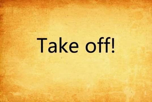 take off（英语词组）