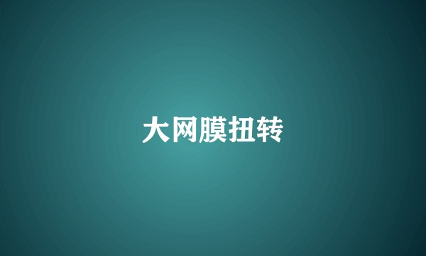 大网膜扭转