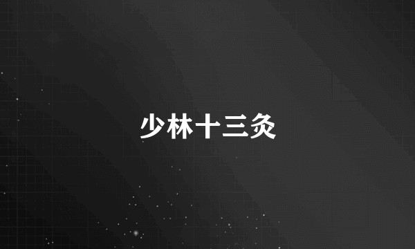 少林十三灸