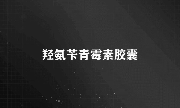 羟氨苄青霉素胶囊
