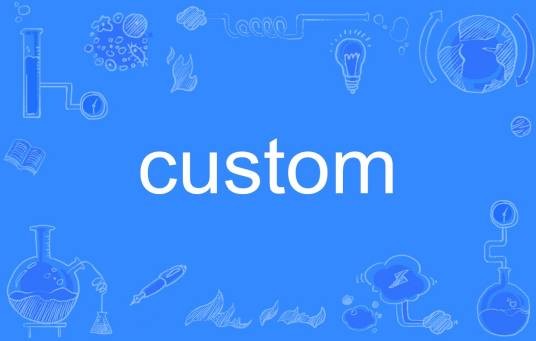 CUSTOM（英文单词）