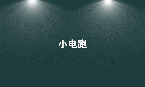 小电跑