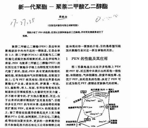 pen（聚萘二甲酸乙二醇酯的简称）