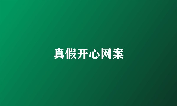 真假开心网案