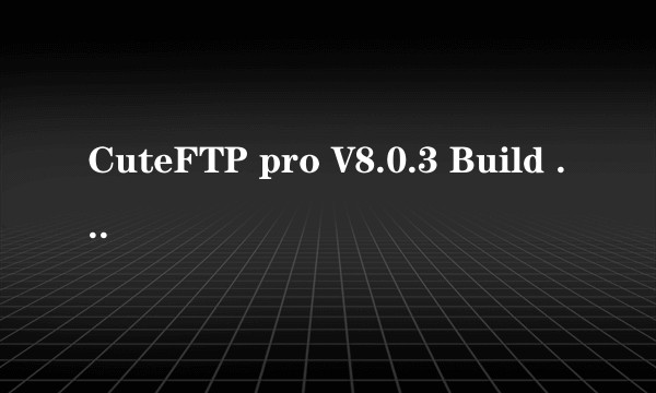 CuteFTP pro V8.0.3 Build 10.12.2006.2