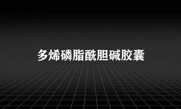 多烯磷脂酰胆碱胶囊