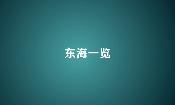 东海一览