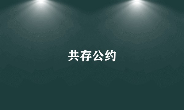 共存公约