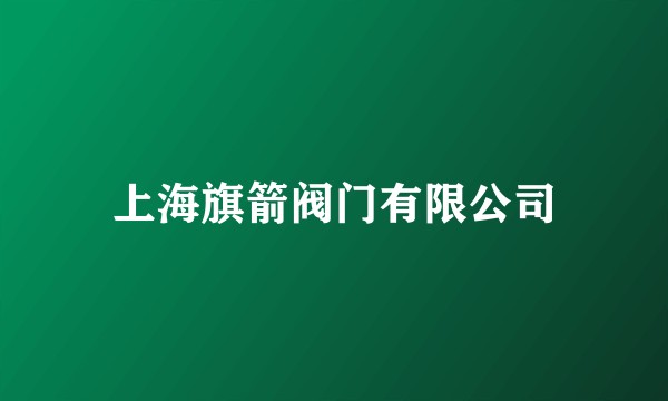 上海旗箭阀门有限公司