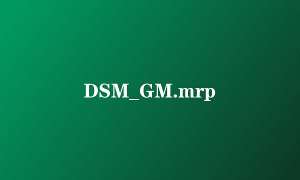 DSM_GM.mrp
