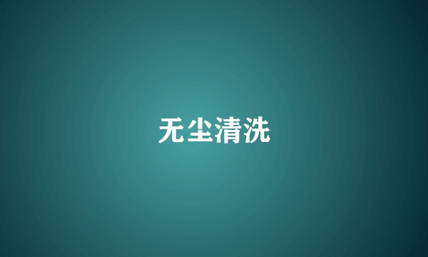 无尘清洗