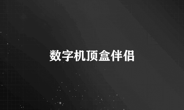 数字机顶盒伴侣