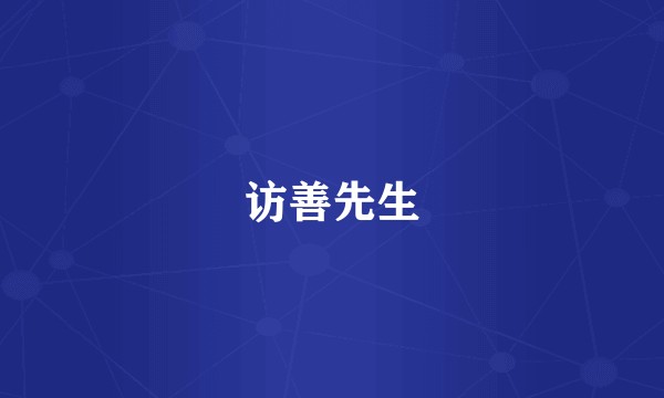 访善先生