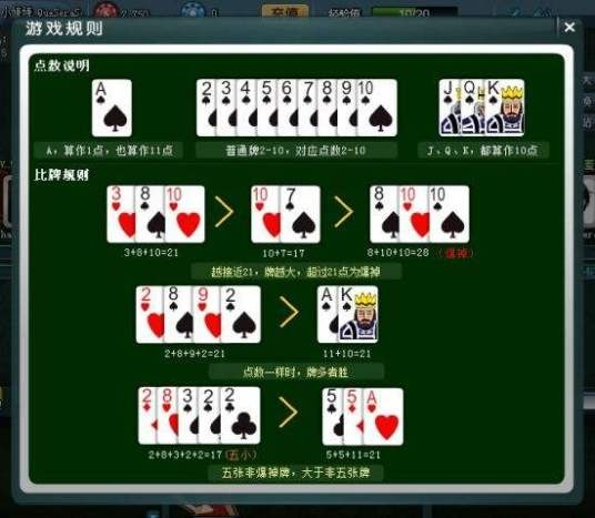 21点游戏规则