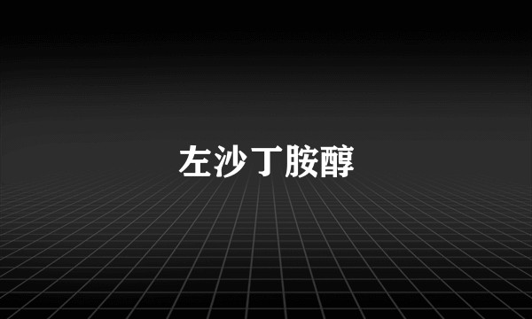 左沙丁胺醇