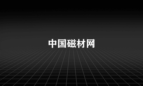 中国磁材网
