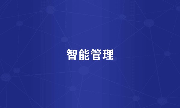 智能管理
