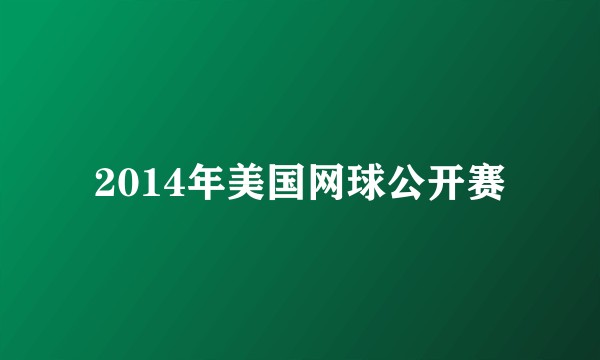 2014年美国网球公开赛