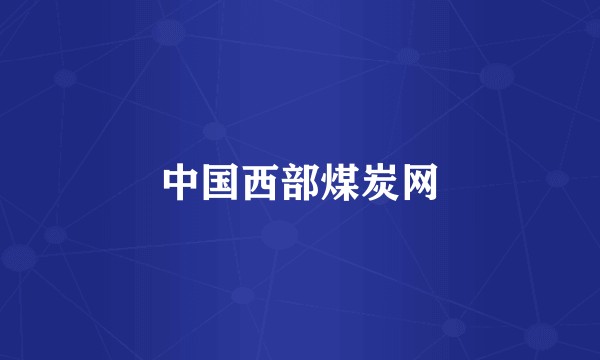 中国西部煤炭网