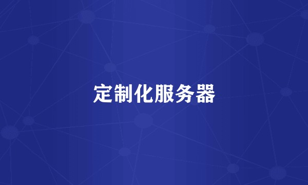 定制化服务器