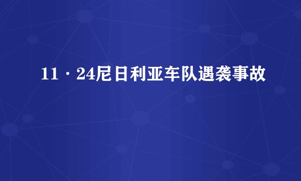 11·24尼日利亚车队遇袭事故