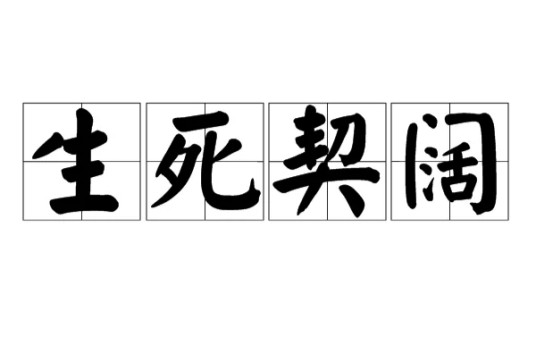生死契阔