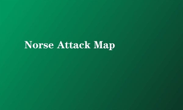 Norse Attack Map