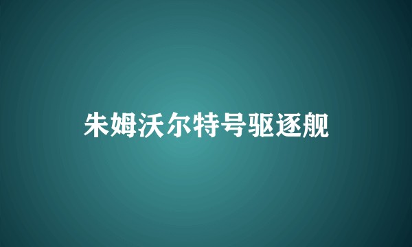 朱姆沃尔特号驱逐舰