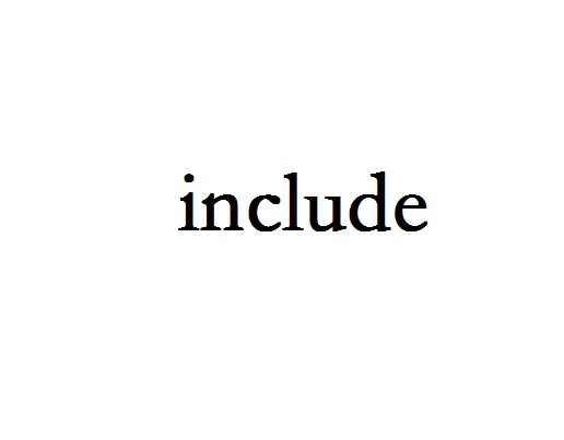 include(计算机专业术语)