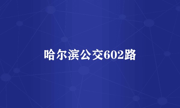 哈尔滨公交602路