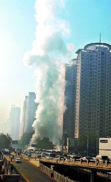 郑州热力管道爆裂事故