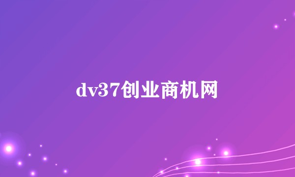 dv37创业商机网