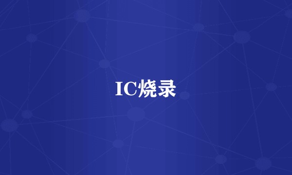 IC烧录