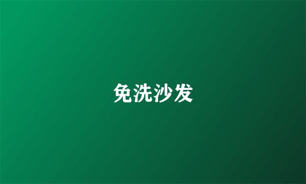 免洗沙发