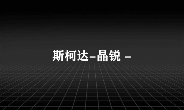 斯柯达-晶锐 -