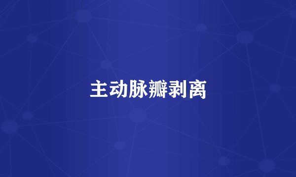 主动脉瓣剥离