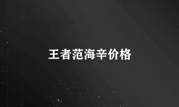 王者范海辛价格