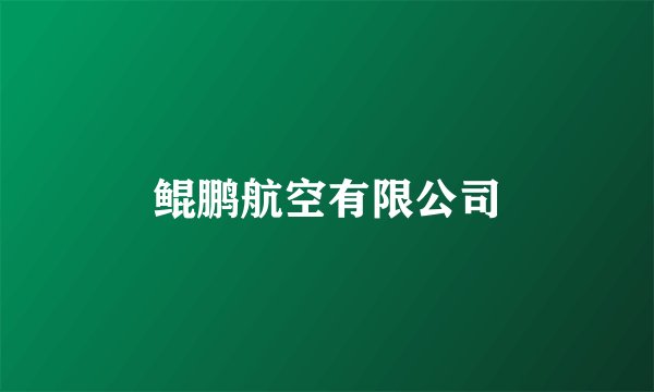 鲲鹏航空有限公司