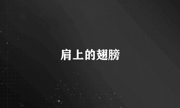 肩上的翅膀