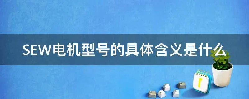 SEW电机型号的具体含义是什么