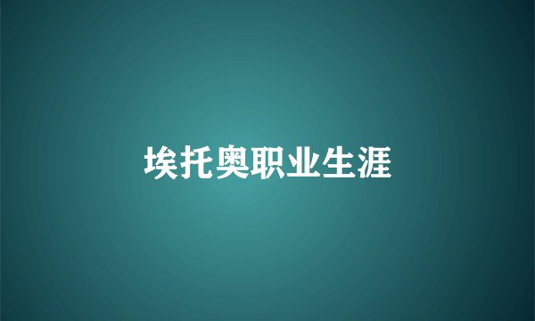 埃托奥职业生涯