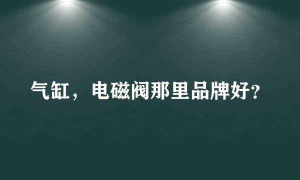 气缸，电磁阀那里品牌好？