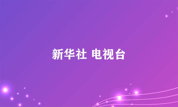 新华社 电视台