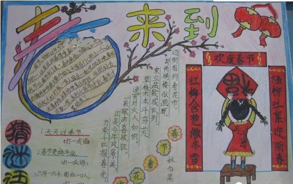 2019简单猪年手抄报画法 2019猪年手抄报简单易画