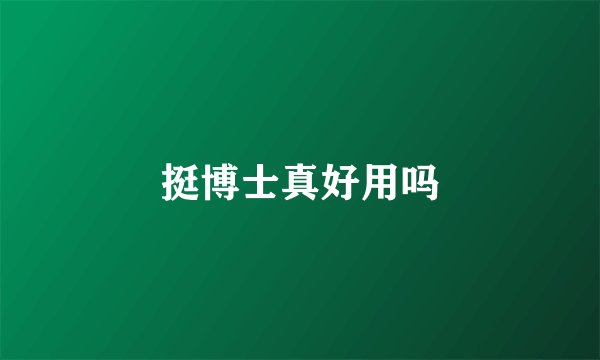 挺博士真好用吗